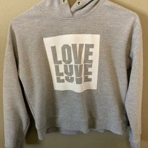 GREY LOVE HOODIE